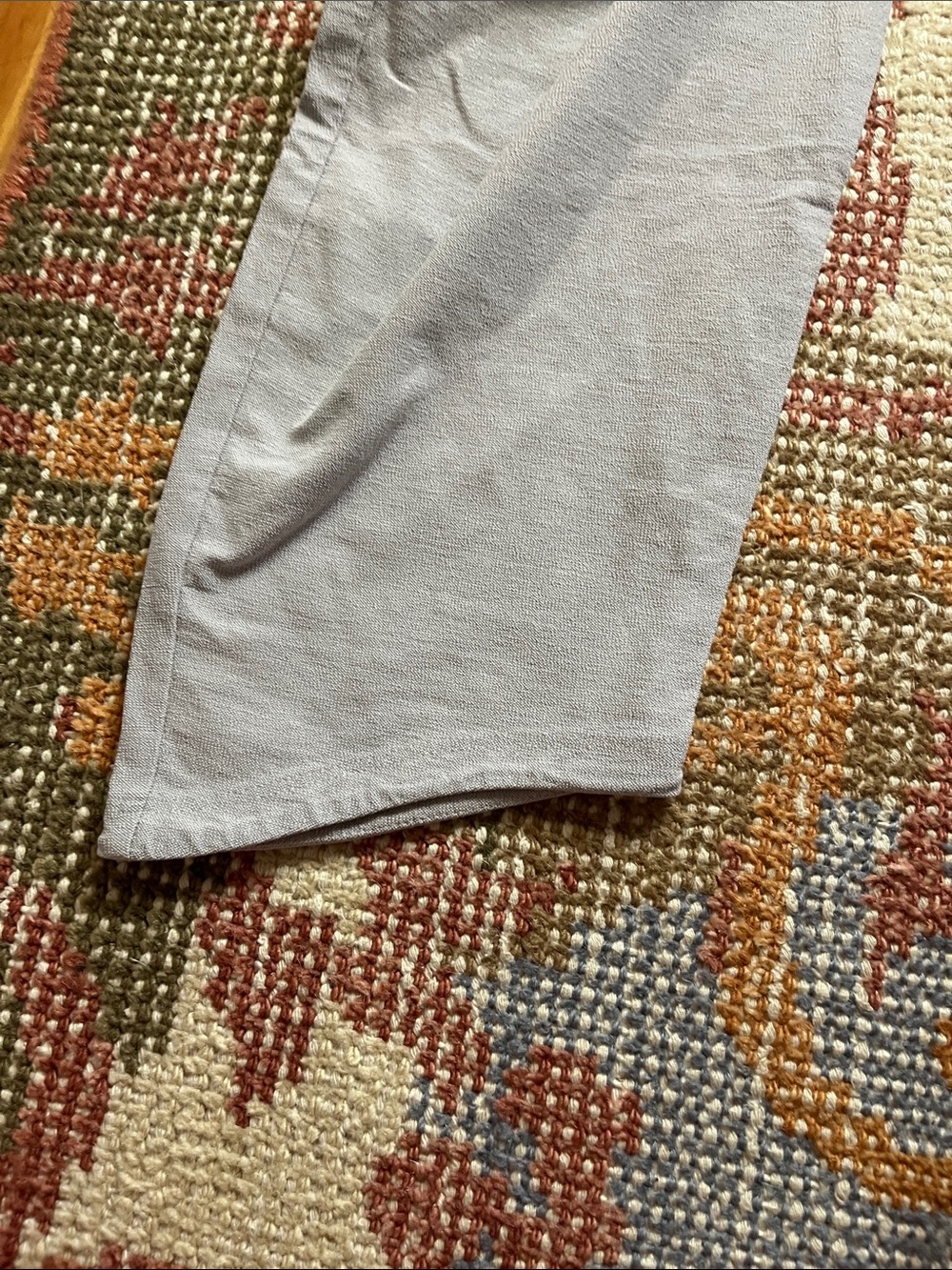 Eileen Fisher Slouchy Ankle Pants Zinc Gray Medium Elastic Waist EUC - Picture 7 of 9